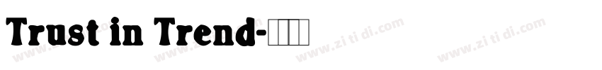 Trust in Trend字体转换
